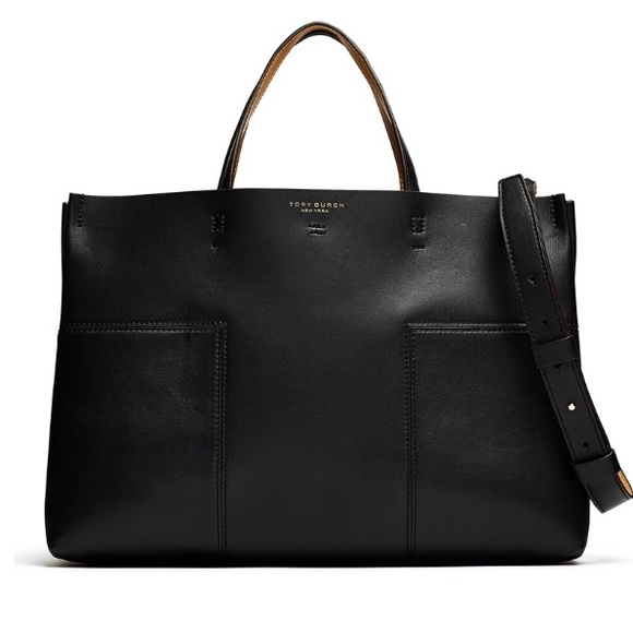 TORY BURCH | BLOCK-T TRIPLE-COMPARTMENT TOTE - Picture 2 of 7